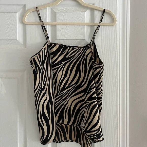 J Crew Tan and Black Zebra Cami - Picture 4 of 6